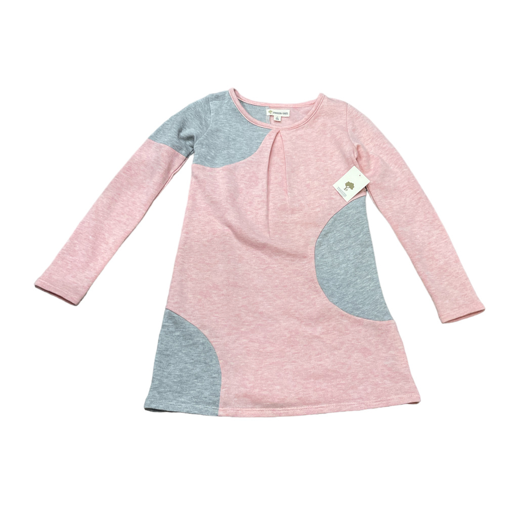 Tucker + Tate girls Pink English Heather Big Dot  dress size 6 NWT